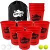 Juegoal Outdoor Yard Games Set with Buckets and Balls, Toss Game Throwing Game for Beach, Camping, Lawn and Backyard view 1