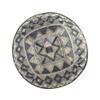 EMANUEL Yair Kippah for Men and Women Embroidered Silk Yarmulke Square Textured (Silver YME-17S) view 2