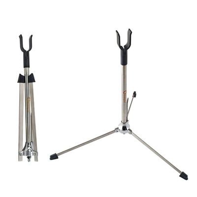 ZSHJGJR Archery Recurve Bow Stand Portable Bow Stand Recurve Tripod Bow Holder Collapsible Portable Bow Stand Bracket for Takedown Bow and Longbow