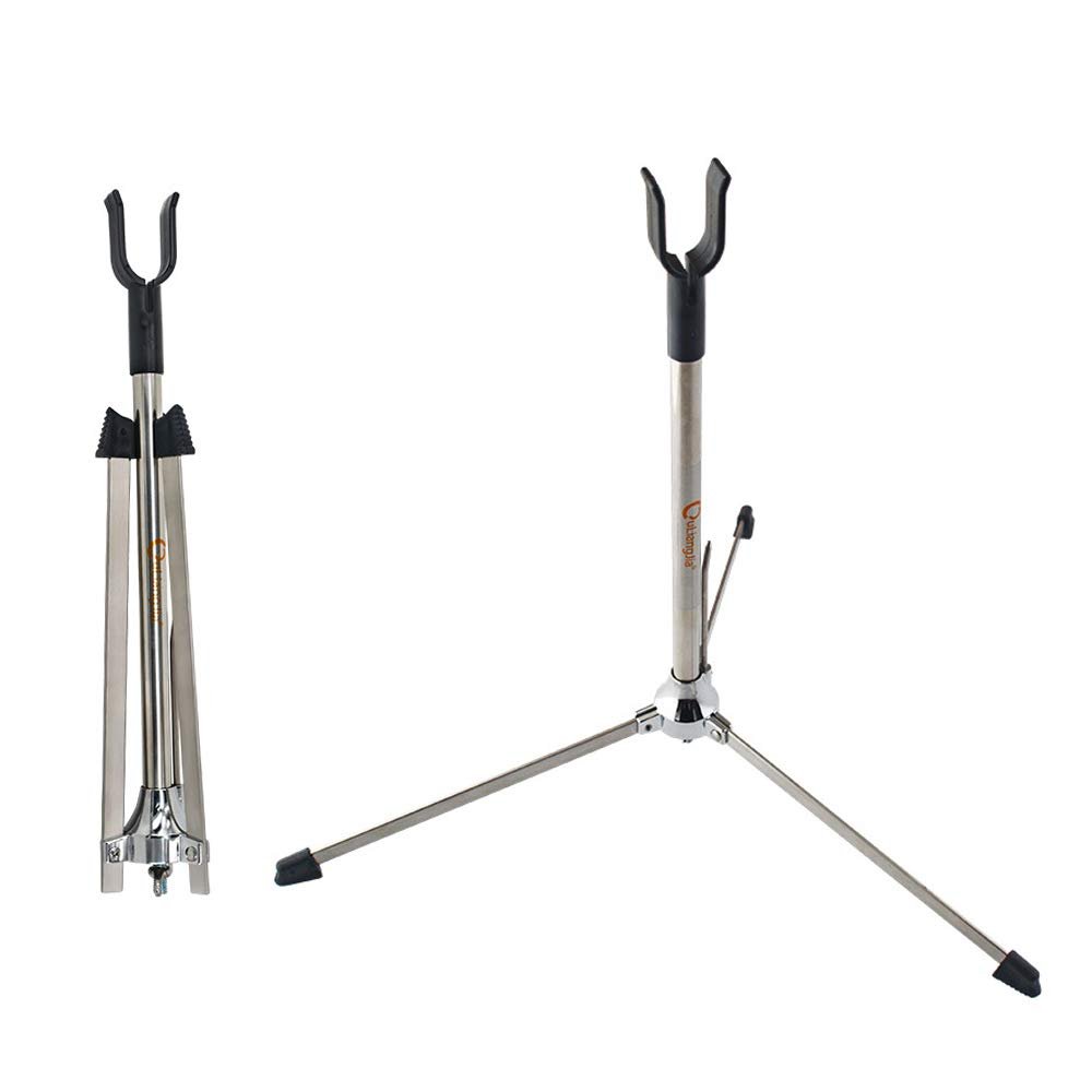 ZSHJGJR Archery Recurve Bow Stand Portable Bow Stand Recurve Tripod Bow Holder Collapsible Portable Bow Stand Bracket for Takedown Bow and Longbow