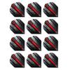 RED DRAGON Hardcore Radical Red Flash Dart Flights - 4 Sets Per Pack (12 Dart Flights in Total) view 1