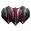 RED DRAGON Hardcore Radical Red Flash Dart Flights - 4 Sets Per Pack (12 Dart Flights in Total) view 2