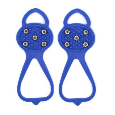 VALINK Universal Non-Slip Gripper Spikes Anti-Slip Over Shoe Durable Cleats with Good Elasticity Easy to Pull On or Take Off