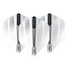 RED DRAGON Hardcore Radical Silver Flash Dart Flights - 4 Sets Per Pack (12 Dart Flights in Total) view 2