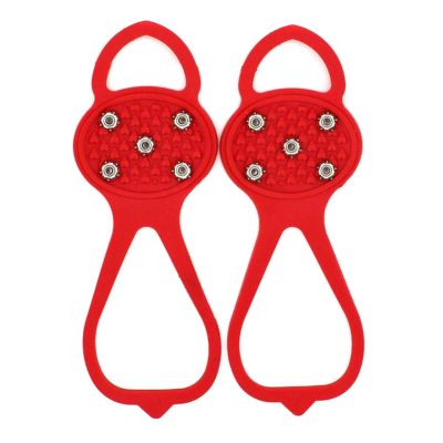 VALINK Universal Non-Slip Gripper Spikes Anti-Slip Over Shoe Durable Cleats with Good Elasticity Easy to Pull On or Take Off