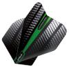 RED DRAGON Hardcore Radical Green Flash Dart Flights - 4 Sets Per Pack (12 Dart Flights in Total) view 3