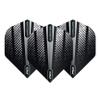 RED DRAGON Hardcore Radical Black Flash Dart Flights - 4 Sets Per Pack (12 Dart Flights in Total) view 2