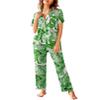 Avidlove Women Pajamas Set Notch Collar Soft Sleepwear Pjs Short Sleeve Button Down Nightwear with Long Pants view 1