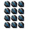 RED DRAGON Hardcore Radical Blue Flash Dart Flights - 4 Sets Per Pack (12 Dart Flights in Total) view 1