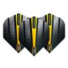 RED DRAGON Hardcore Radical Yellow Flash Dart Flights - 4 Sets Per Pack (12 Dart Flights in Total) view 2