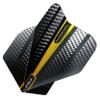 RED DRAGON Hardcore Radical Yellow Flash Dart Flights - 4 Sets Per Pack (12 Dart Flights in Total) view 3