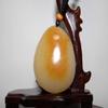 2" China Certified Nature Yellow Dragon Jade Auspicious Tiger Hand Carved Necklace Pendants 2369 view 4