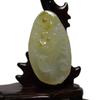 2.2" China Certified Nature Yellow Dragon Jade Happy Magpie and Ruyi Hand Carved Necklace Pendants 2365 view 1