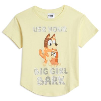 Bluey Bingo Mom Toddler Girls T-Shirt Yellow 3T