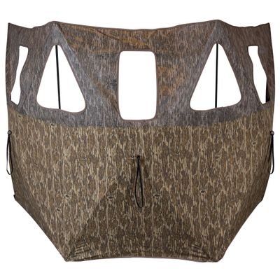 Primos Hunting DoubleBull 3-Panel Stakeout Blind with Surroundview 5 Shoot Through Ports in Mossy Oak Bottomland Camo 65165