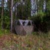 Primos Hunting DoubleBull 3-Panel Stakeout Blind with Surroundview 5 Shoot Through Ports in Mossy Oak Bottomland Camo 65165 view 3
