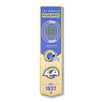 YouTheFan NFL Los Angeles Rams 3D Stadium 8x32 Banner - SoFi Stadium