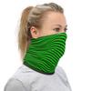Psychedelic Illusion Green Abstract Design Breathable Washable Neck Gaiter view 2