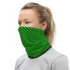 Psychedelic Illusion Green Abstract Design Breathable Washable Neck Gaiter view 3