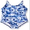 Kanu Surf Girls' Daisy Beach Sport 1-Piece Swimsuit, Groovy Denim Blue, 14 view 1