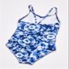Kanu Surf Girls' Daisy Beach Sport 1-Piece Swimsuit, Groovy Denim Blue, 14 view 2