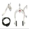 Alta Bicycle Alloy Classic MX Style Brake Set, Multiple Colors. (Chrome, Front) view 1