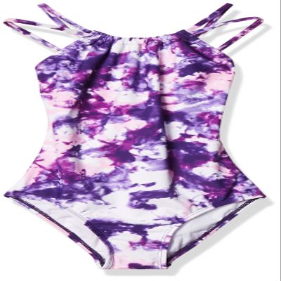 Kanu Surf Girls, Jasmine Beach Sport Halter One Piece Swimsuit, Seafoam Purple, 10