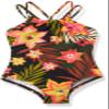 Kanu Surf Girls, Jasmine Beach Sport Halter One Piece Swimsuit, Coral Reef Black, 12 view 1