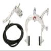 Alta Bicycle Alloy Classic MX Style Brake Set, Multiple Colors. (Chrome, Rear) view 1