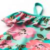Kanu Surf girls Morgan Floral Ruffle 1-shoulder 1-piece One Piece Swimsuit, Flower Power Pink/Green, 4T US view 3