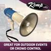 Kemp USA 25 Watt Megaphone, Powerful 800 YD Sound Travel Distance, Clear Anti-Howling Microphone with Siren, Rugged Construction view 3