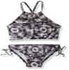 Kanu Surf girls Daisy Upf 50+ Beach Sport Halter Tankini 2-piece Two Piece Swimsuit, Groovy Black, 10 US view 1
