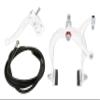 Alta Bicycle Alloy Classic MX Style Brake Set, Multiple Colors. (White, Rear) view 1