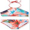 Kanu Surf Girls, Mahina UPF 50+ Beach Sport Halter Bikini 2-Piece Swimsuit, Cool Breeze Coral, 6X view 1