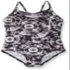 Kanu Surf Girls' Daisy Beach Sport 1-Piece Swimsuit, Groovy Black, 7 view 1