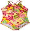 Kanu Surf Girls, Ruby Beach Sport Halter One Piece Swimsuit, Coral Reef Yellow, 2T view 1