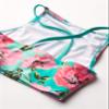 Kanu Surf Girls, Daisy UPF 50 Beach Sport Halter Tankini 2-Piece Swimsuit, Flower Power Pink/Green, 10 view 2