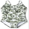 Kanu Surf Girls' Daisy Beach Sport 1-Piece Swimsuit, Groovy Olive, 6 view 1