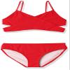 Kanu Surf girls Coral Reef Beach Sport Wrap Around Bikini 2-piece Two Piece Swimsuit, Solid Red, 16 US view 1