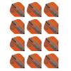 RED DRAGON Hardcore XT Orange and Black Dart Flights - 4 Sets Per Pack (12 Dart Flights in Total) view 1