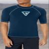Kanu Surf Men's Fiji UPF 50+ Rashguard, Seaweeds Navy, XX-Large view 3