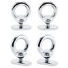 4 Pack 316 SS Track Mount Tie Down Eyelet, Hold Bungee Cord or Ropes Up to 0.6" view 1