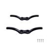 2 Pcs 4" Nylon Rope Cleat Marine Grade, Black view 4