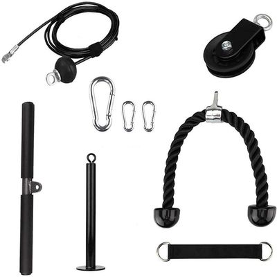 Forearm Trainer Strength Training Rope Rope Pulley System LAT Pull Down Machine Cable Pulley System Arm Strength Training Arm Muscle Training Wrist Exerciser Weight for Muscle Strength Training