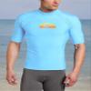 Kanu Surf mens Mercury Upf 50+ Short Sleeve Sun Protective Rashguard Swim Rash Guard Shirt, Bermuda Alaska Blue, X-Large US view 4