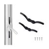 2 Pcs 6" Nylon Black Rope Cleat Marine Grade view 2