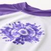 Kanu Surf Girls' Karlie UPF 50+ Sun Protective Rashguard Swim Shirt, Groovy White/Purple, 10 view 2