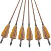 RUOERSI 28 Inch/30 Inch Carbon Archery Arrows, 500 Spine with 4 Inch Turkey Feather Fletching, Removable Tips Hunting and Target Practice Arrows for Compound Bow and Recurve Bow, 12 Pcs (28 Inch) view 3