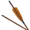 RUOERSI 28 Inch/30 Inch Carbon Archery Arrows, 500 Spine with 4 Inch Turkey Feather Fletching, Removable Tips Hunting and Target Practice Arrows for Compound Bow and Recurve Bow, 12 Pcs (28 Inch) view 4
