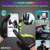 BEACE Cycling Gloves for Women - Colorful Night Glow, Touch Screen Compatible - Full Finger Road & Mountain Bike Gloves with Anti-Slip Silicone Palm (Green, XL) view 2
